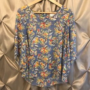 Romeo & Juliet Couture Skull & Floral Blouse XS